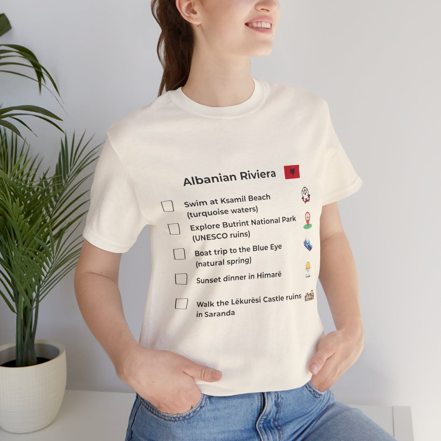 Albanian Riviera Travel Checklist T-Shirt