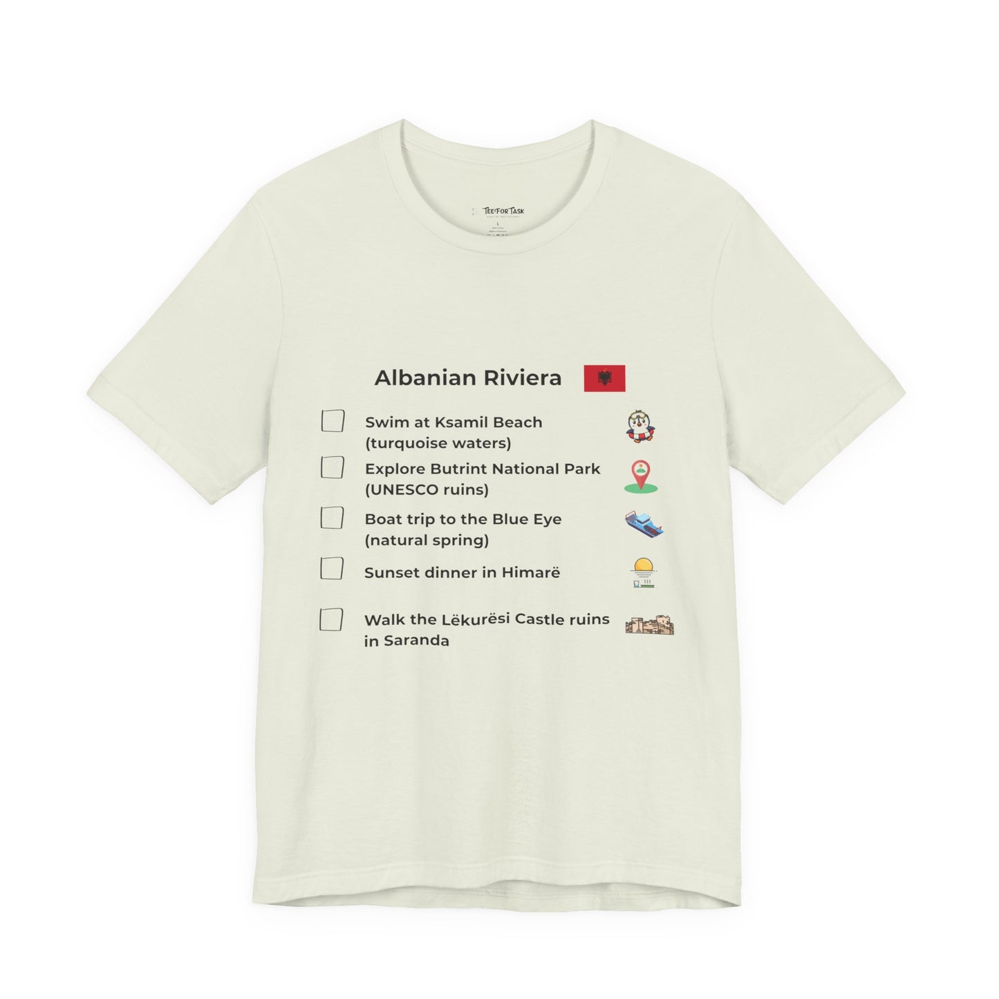 Albanian Riviera Travel Checklist T-Shirt