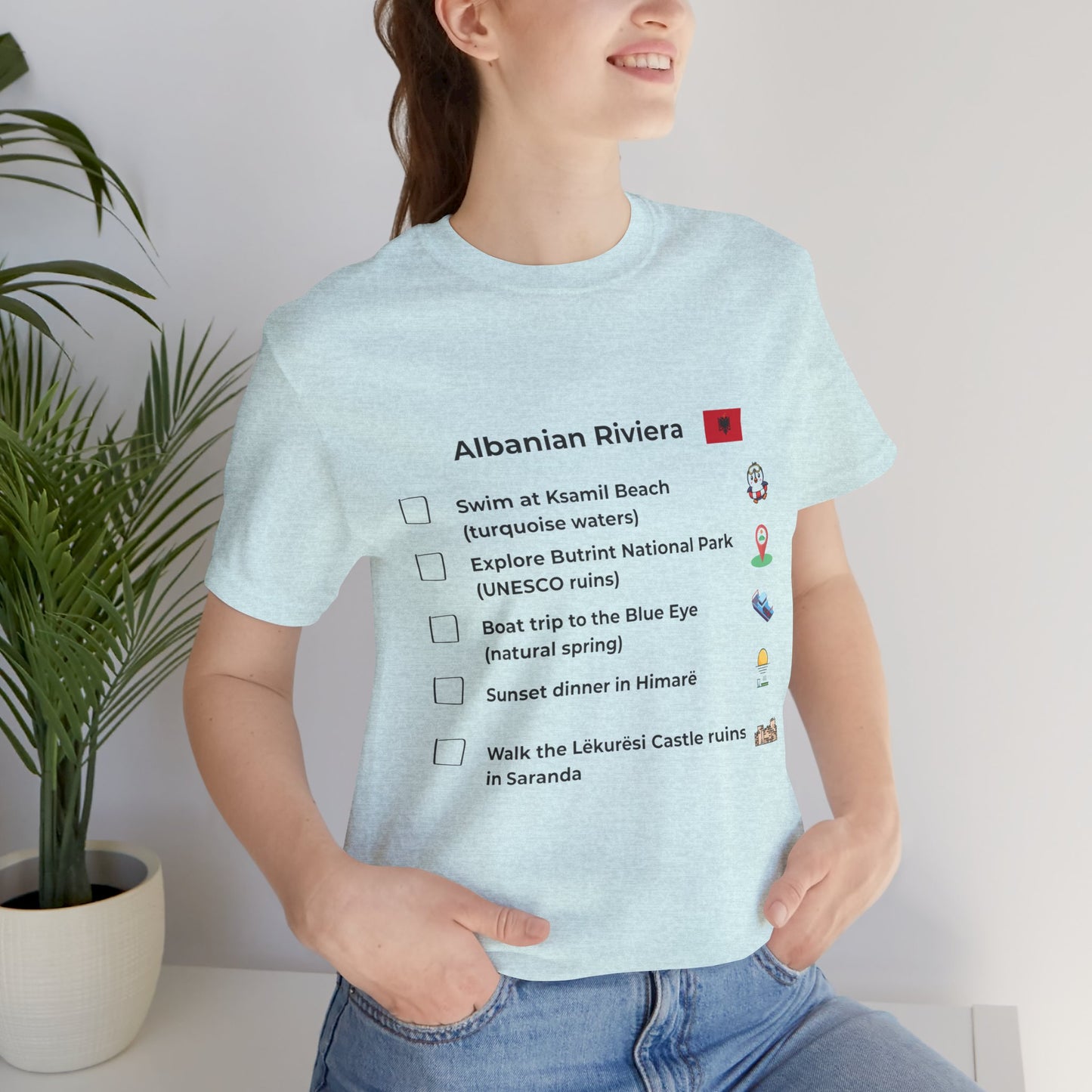 Albanian Riviera Travel Checklist T-Shirt