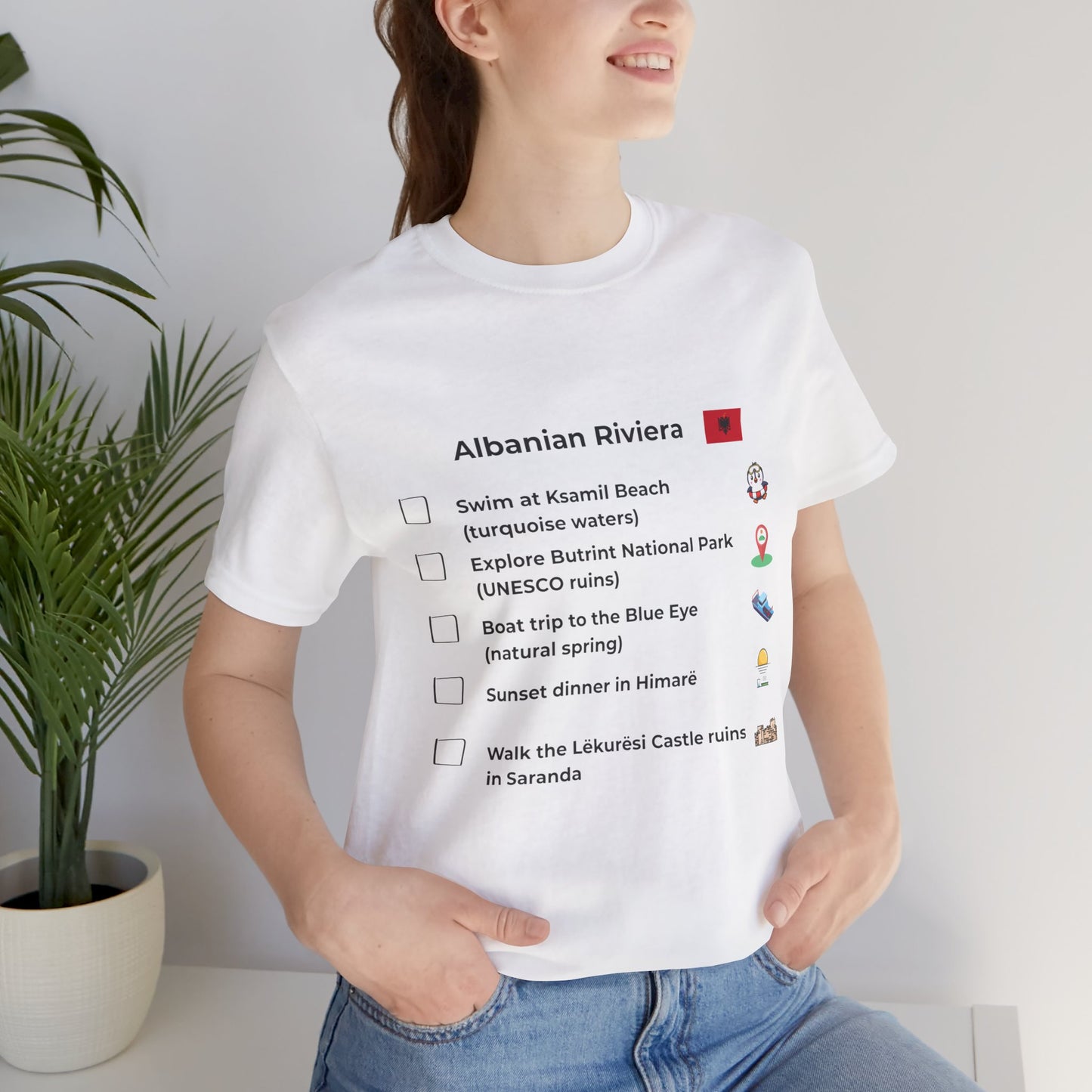 Albanian Riviera Travel Checklist T-Shirt