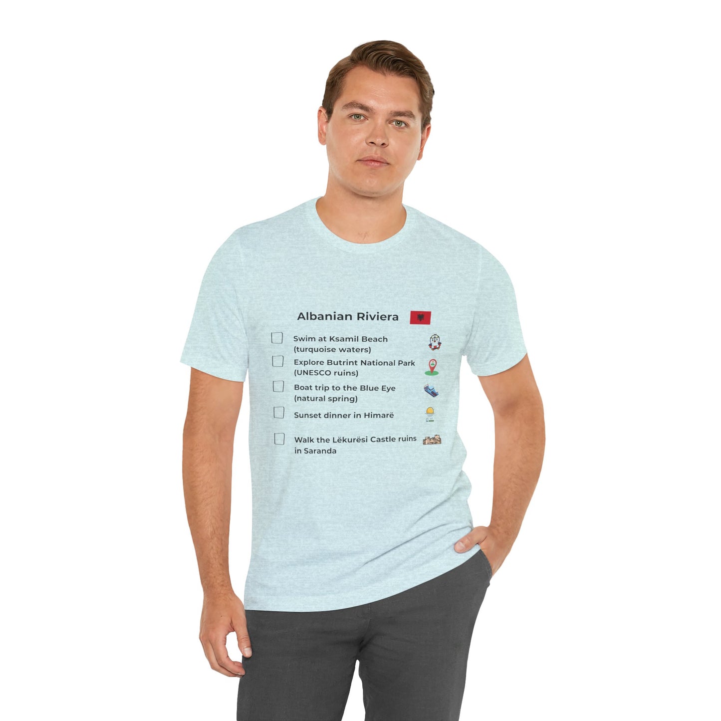Albanian Riviera Travel Checklist T-Shirt