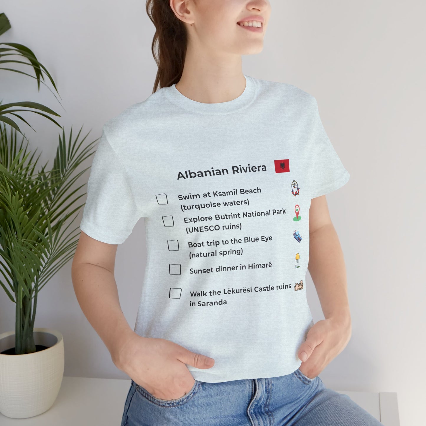 Albanian Riviera Travel Checklist T-Shirt