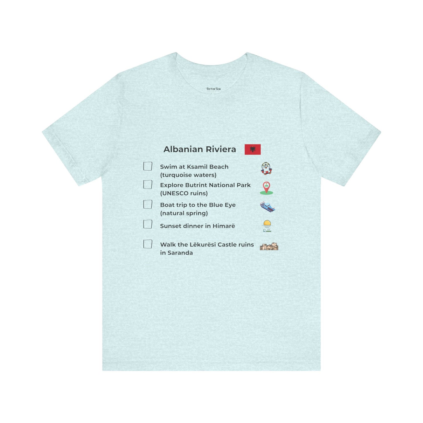Albanian Riviera Travel Checklist T-Shirt