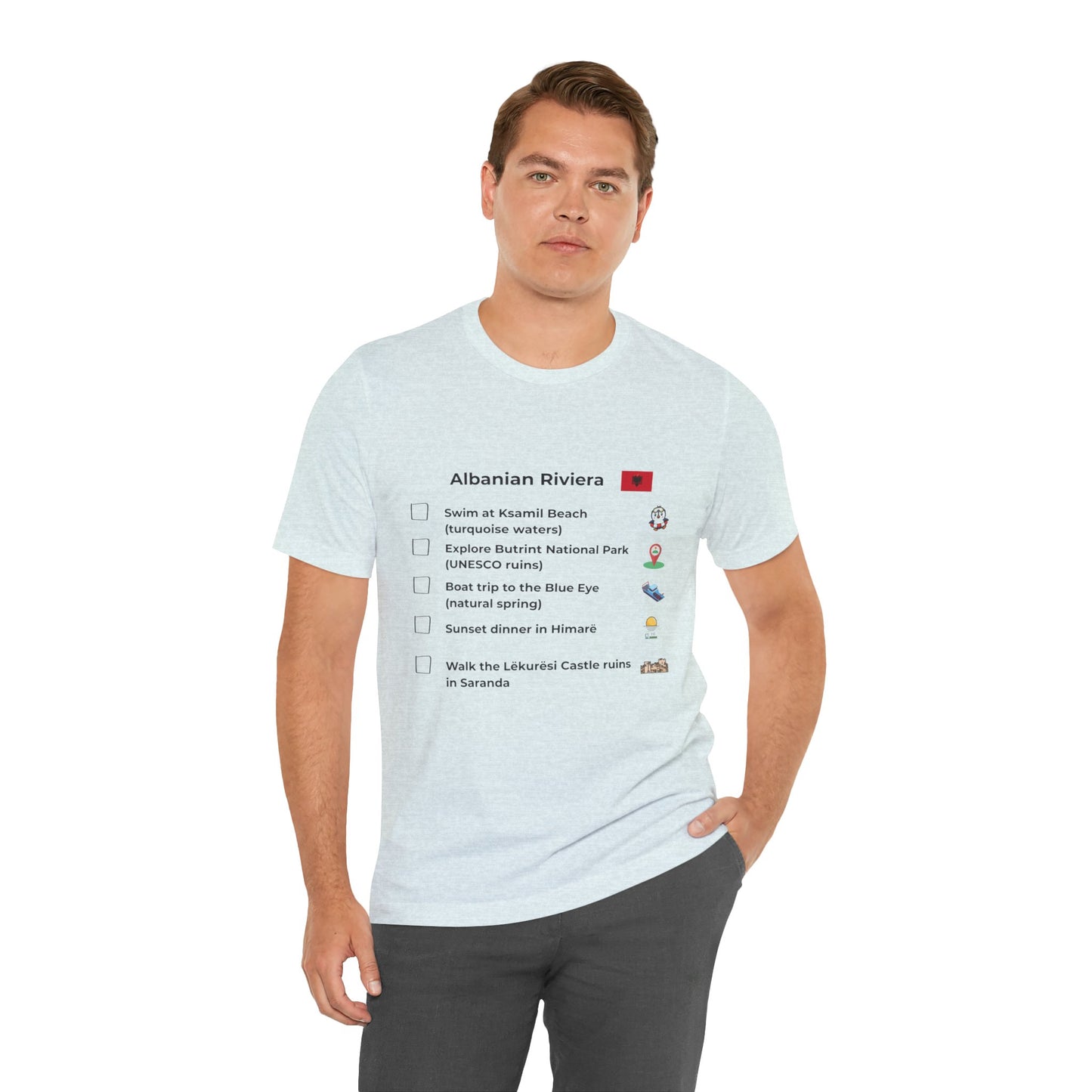 Albanian Riviera Travel Checklist T-Shirt