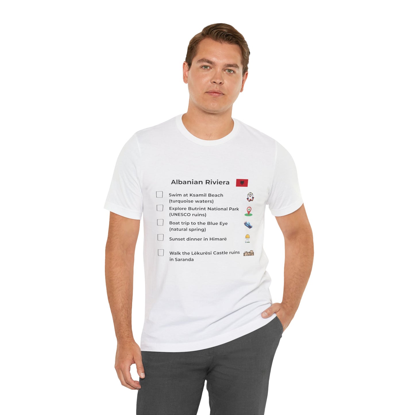 Albanian Riviera Travel Checklist T-Shirt