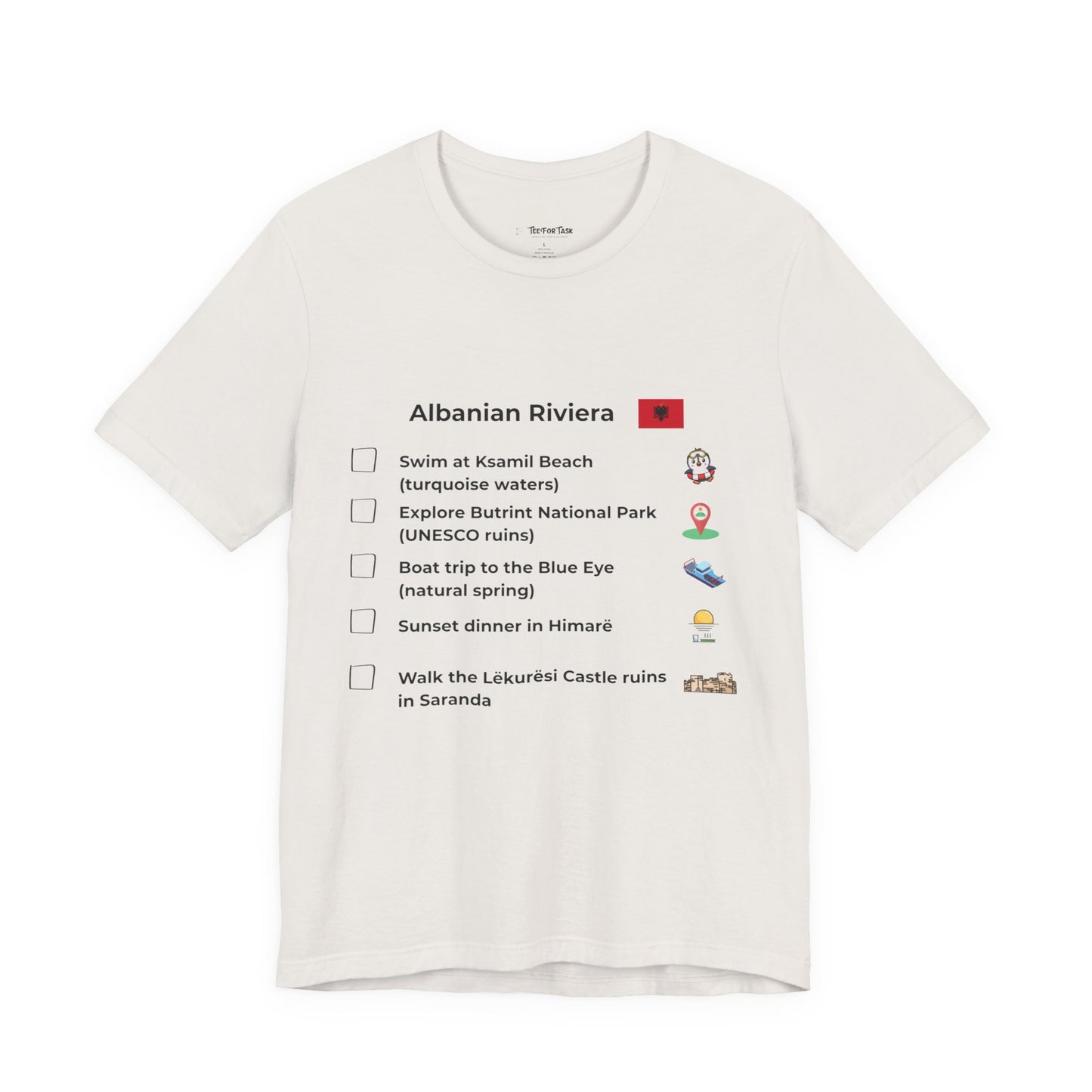 Albanian Riviera Travel Checklist T-Shirt