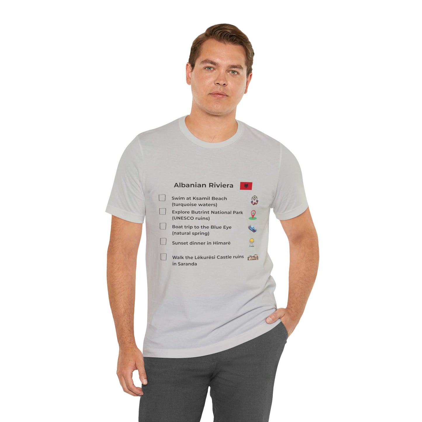 Albanian Riviera Travel Checklist T-Shirt