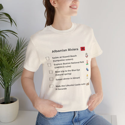Albanian Riviera Travel Checklist T-Shirt