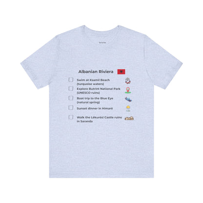 Albanian Riviera Travel Checklist T-Shirt
