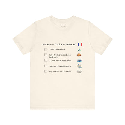 France Travel Checklist T-Shirt