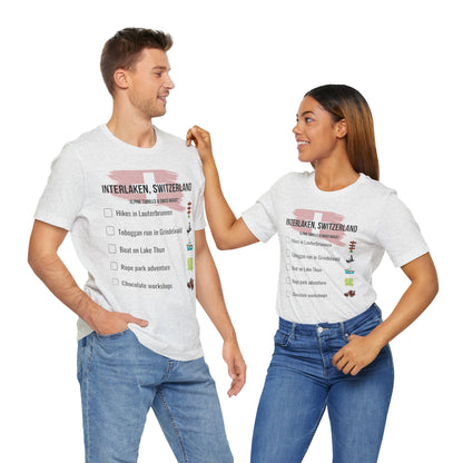 Switzerland Interlaken Adventure List Tee