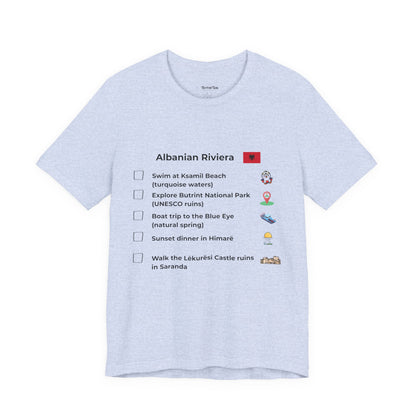 Albanian Riviera Travel Checklist T-Shirt