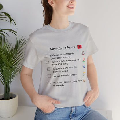 Albanian Riviera Travel Checklist T-Shirt