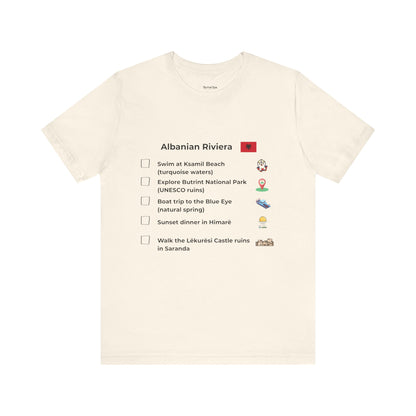 Albanian Riviera Travel Checklist T-Shirt