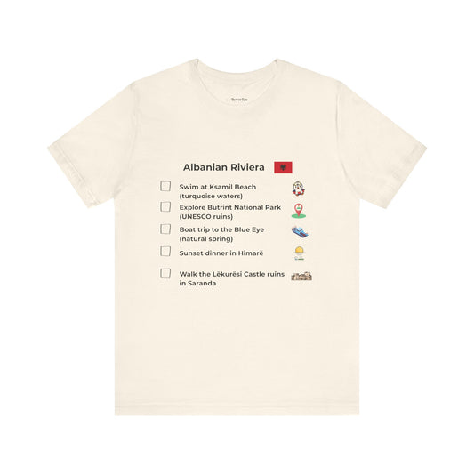Albanian Riviera Travel Checklist T-Shirt