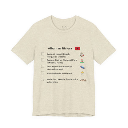 Albanian Riviera Travel Checklist T-Shirt
