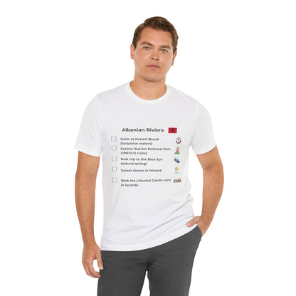Albanian Riviera Travel Checklist T-Shirt