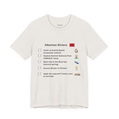 Albanian Riviera Travel Checklist T-Shirt