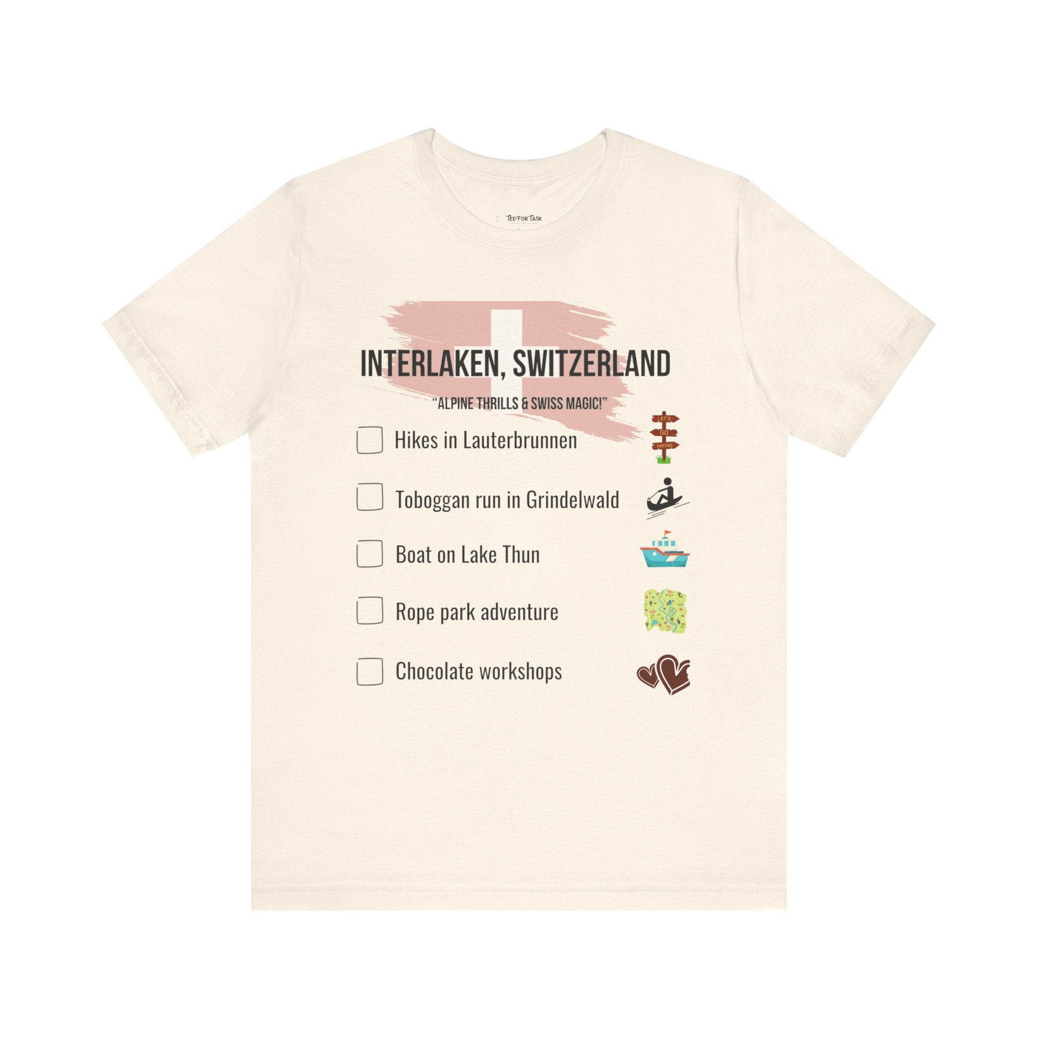 Switzerland Interlaken Adventure List Tee