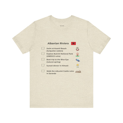 Albanian Riviera Travel Checklist T-Shirt