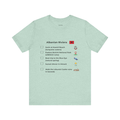 Albanian Riviera Travel Checklist T-Shirt