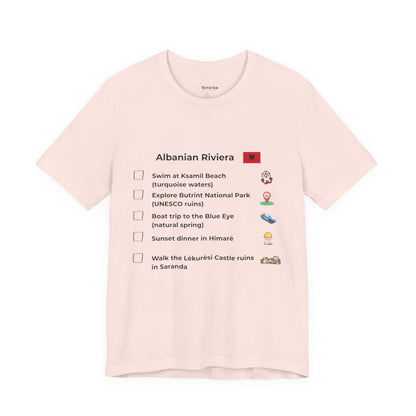 Albanian Riviera Travel Checklist T-Shirt